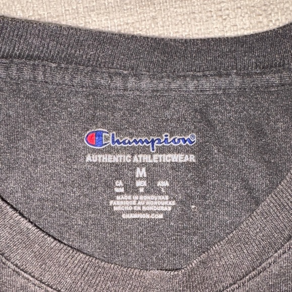 Champion Gray Tee with Iconic Logo - Picture 4 of 5